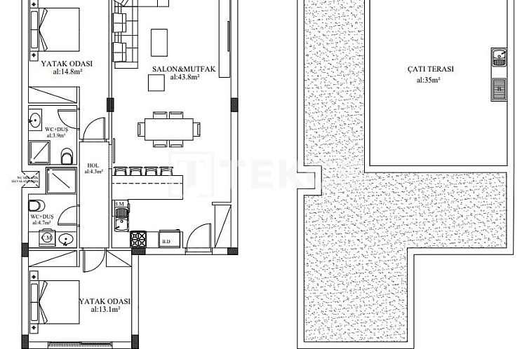 Appartement in Yeni Bogazici