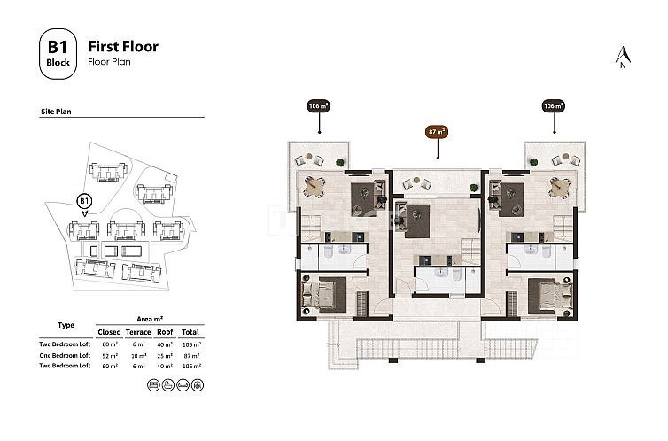 Appartement in Gazimağusa
