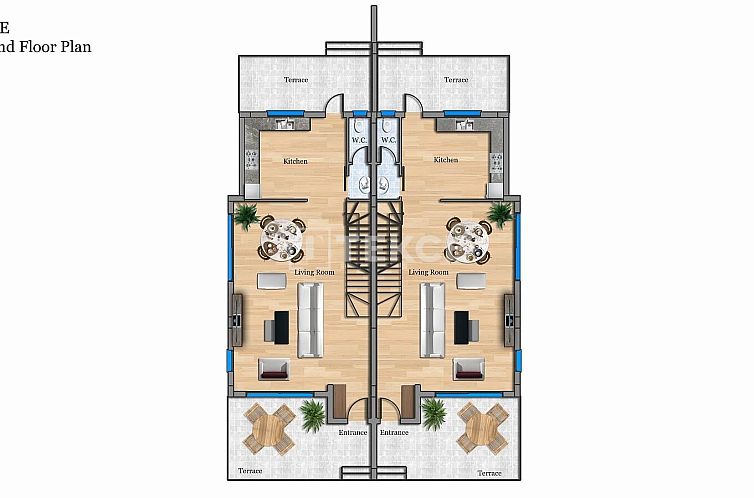 Geschakelde woning in Yeni Bogazici