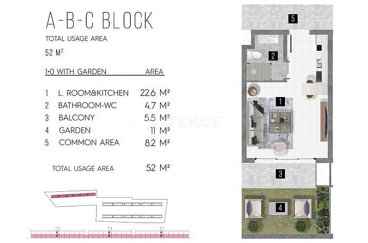Appartement in Yeni Bogazici