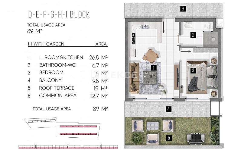 Appartement in Yeni Bogazici