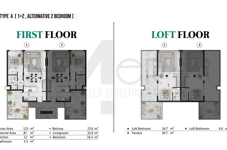 Appartement in Yeni Bogazici