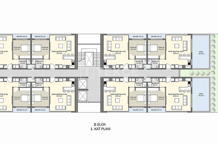 Appartement in Güzelyurt