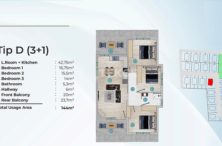 Vrijstaande woning in Yeni Iskele