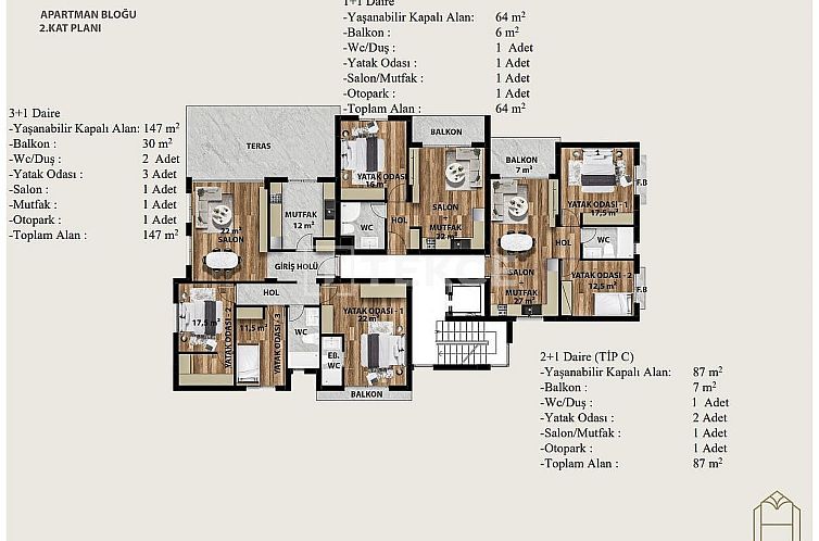 Appartement in Yeni Iskele