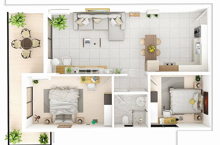 Appartement in Yeni Iskele