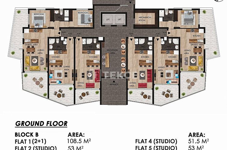 Appartement in Yeni Iskele