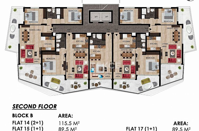Appartement in Yeni Iskele