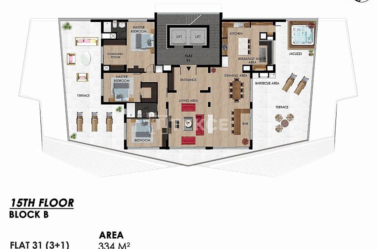 Appartement in Yeni Iskele