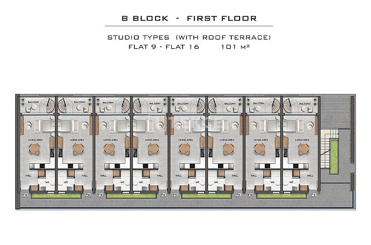 Appartement in Yeni Iskele