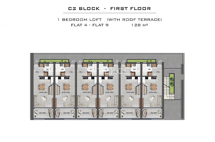 Appartement in Yeni Iskele
