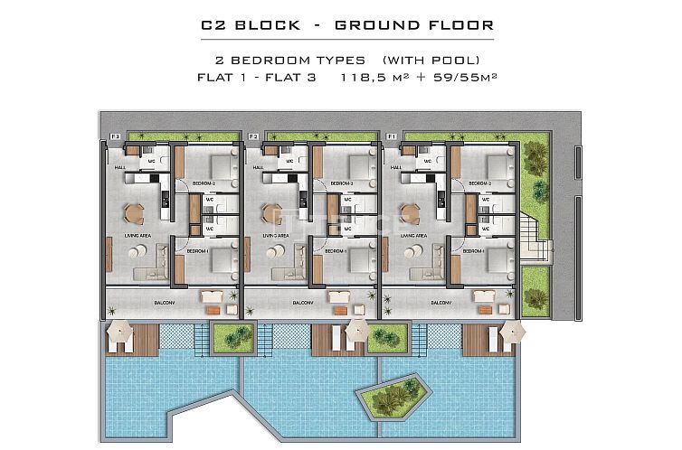 Appartement in Yeni Iskele