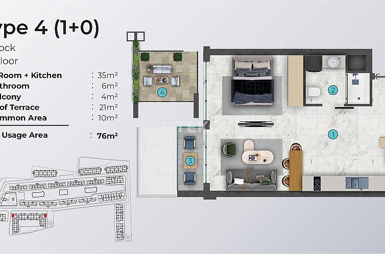 Appartement in Ötüken