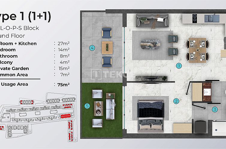 Appartement in Ötüken