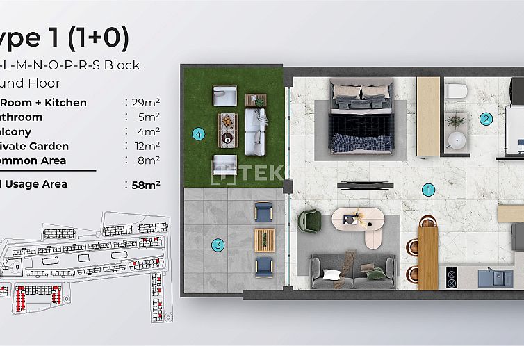 Appartement in Yeni Iskele