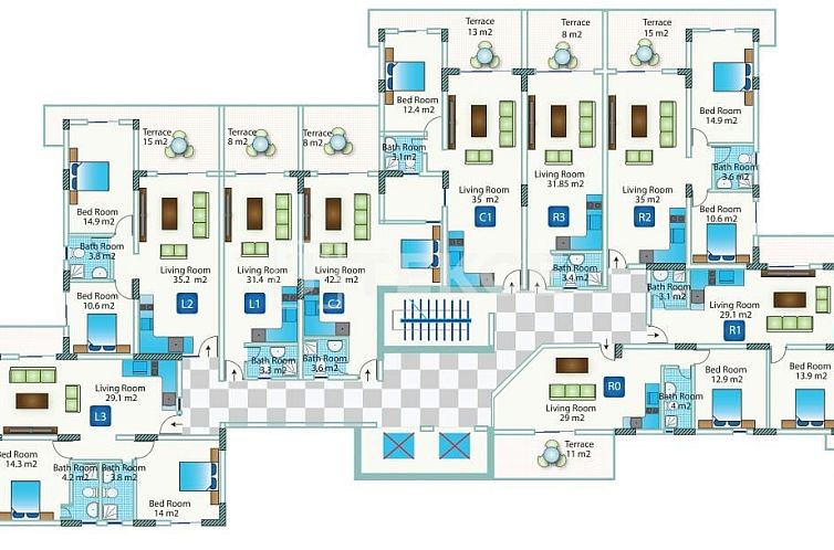 Appartement in Yeni Iskele