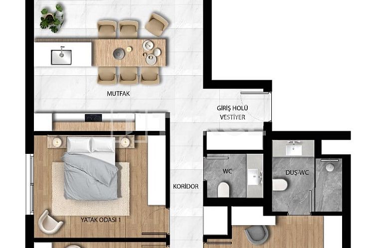 Appartement in Bogaz