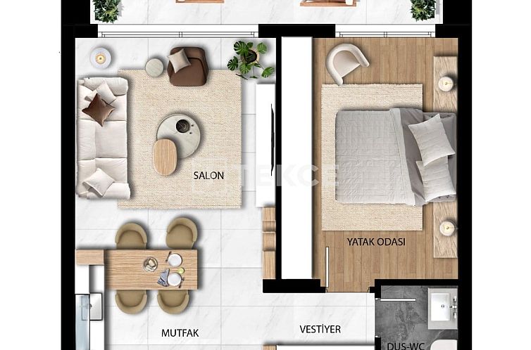 Appartement in Bogaz