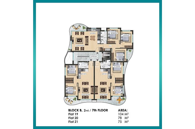 Appartement in Yeni Iskele