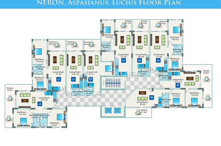 Appartement in Yeni Iskele