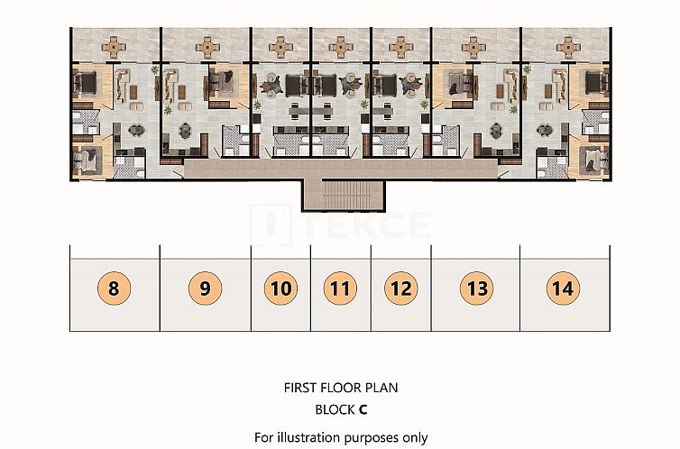 Appartement in Yeni Iskele