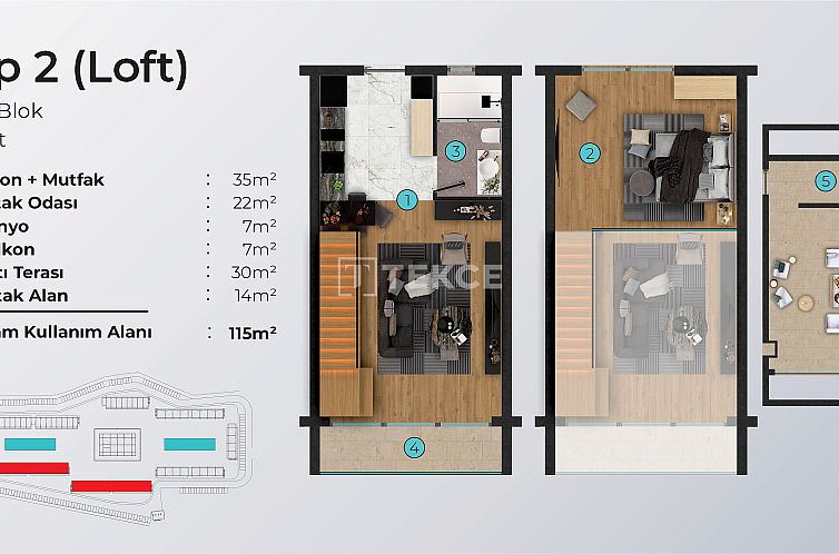 Appartement in Yeni Iskele