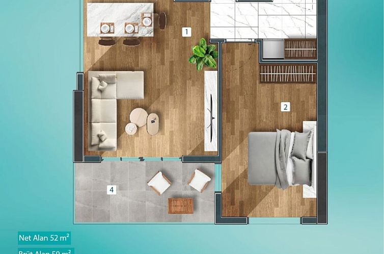 Appartement in Yeni Iskele