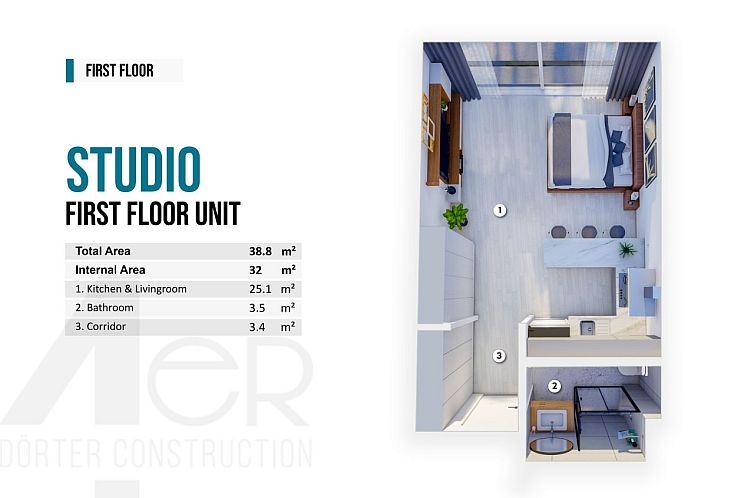 Appartement in Yeni Iskele