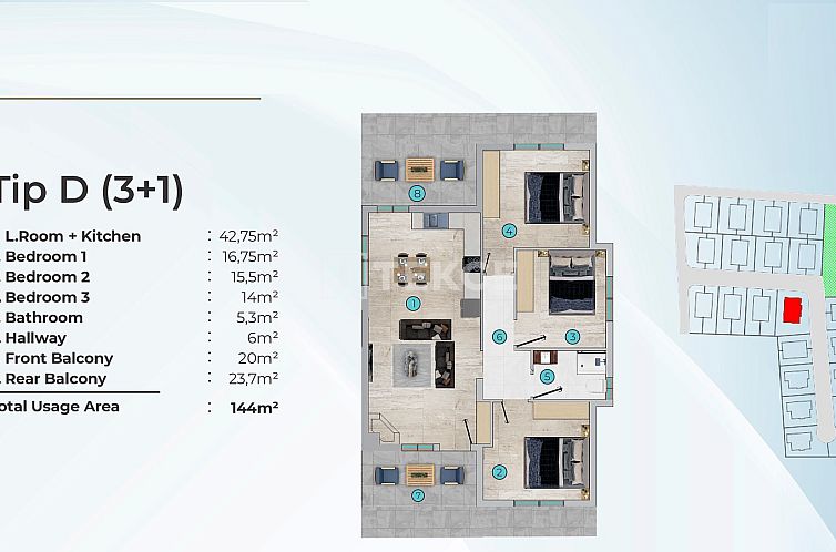 Vrijstaande woning in Yeni Iskele