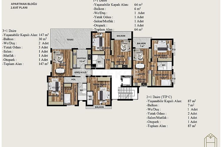 Appartement in Yeni Iskele