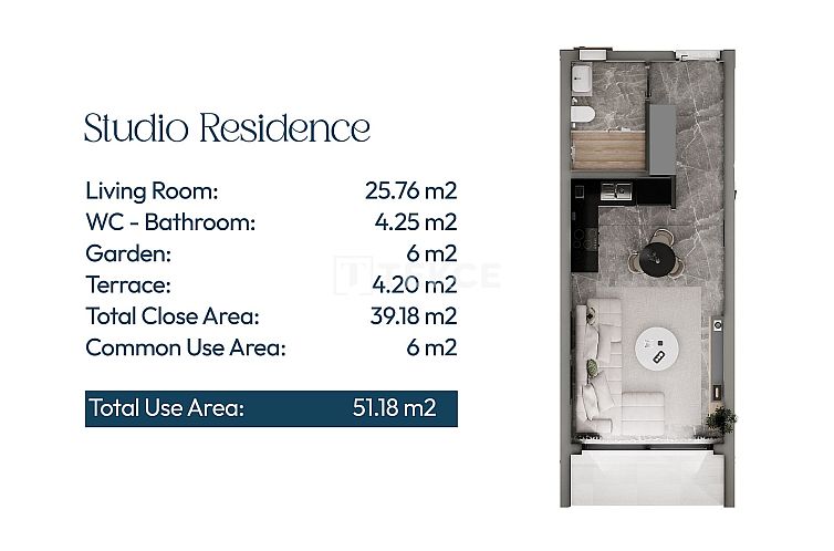 Appartement in Yeni Iskele