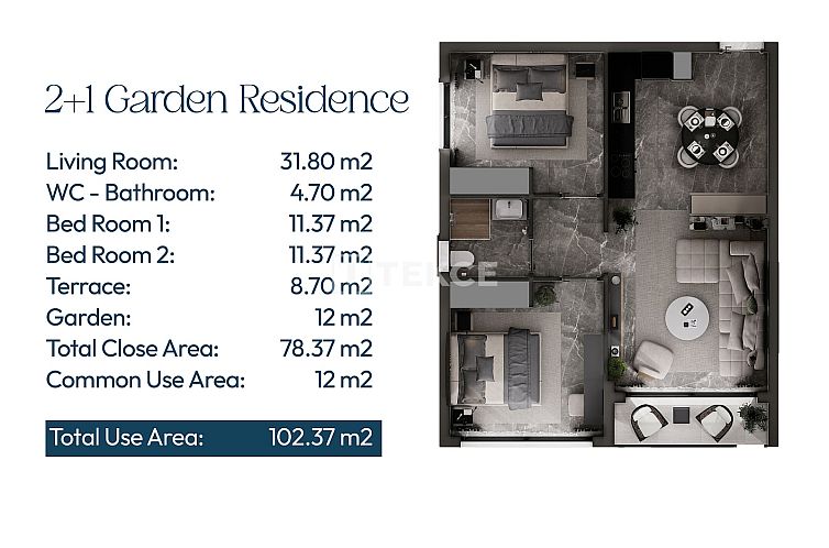 Appartement in Yeni Iskele