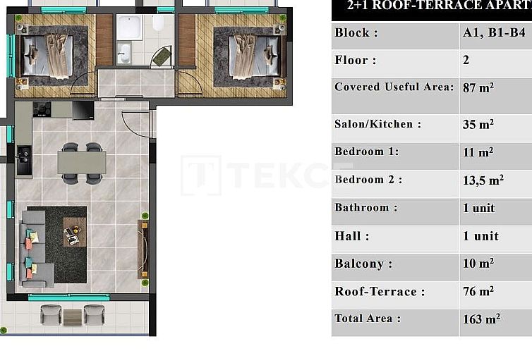 Appartement in Yeni Iskele