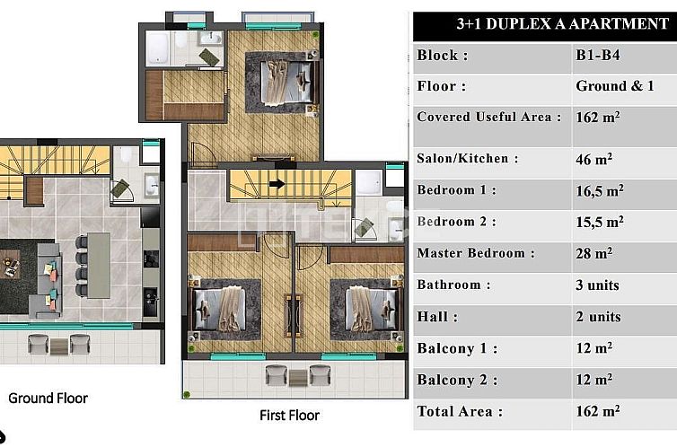 Appartement in Yeni Iskele