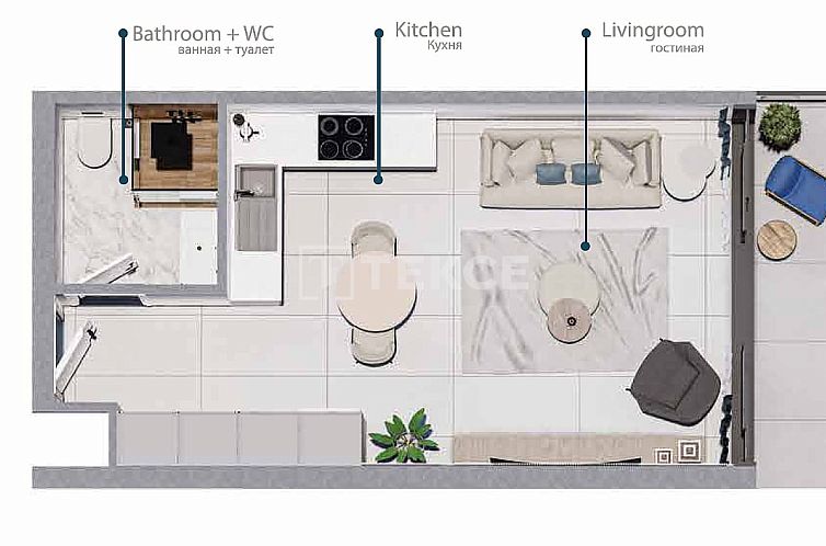 Appartement in Yeni Iskele