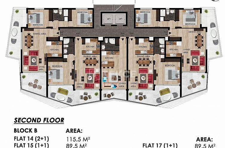 Appartement in Yeni Iskele