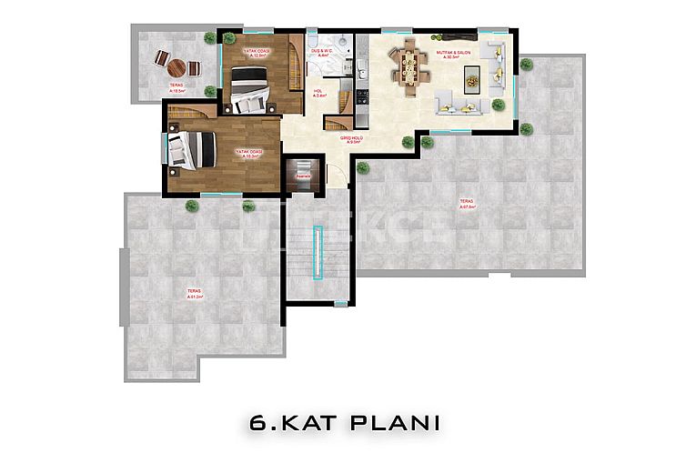 Appartement in Yeni Iskele