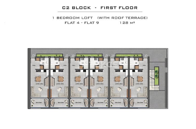 Appartement in Yeni Iskele