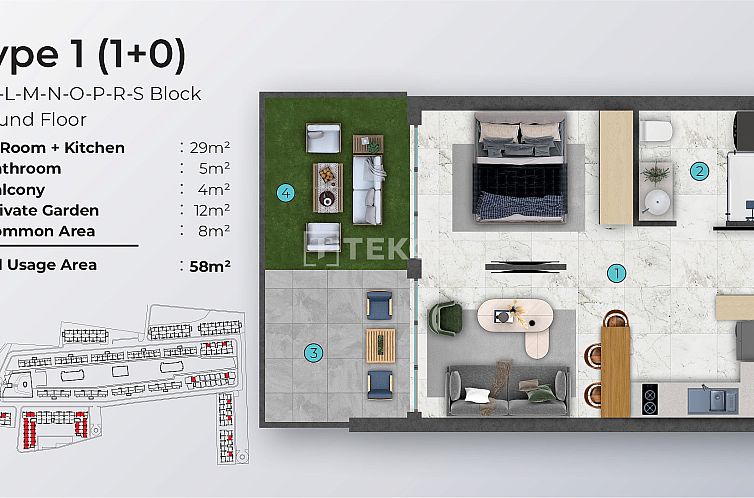 Appartement in Ötüken