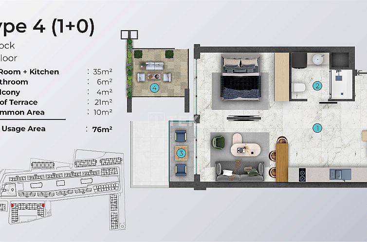 Appartement in Ötüken