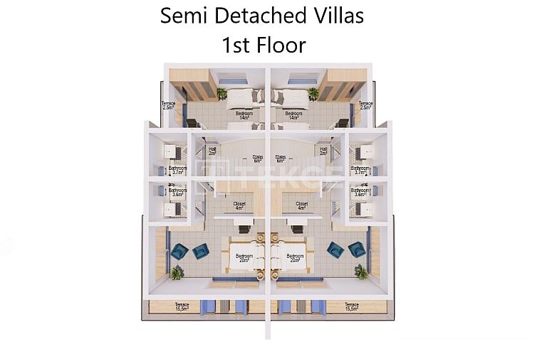 Vrijstaande woning in Yeni Iskele