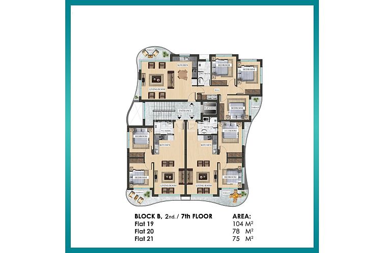 Appartement in Yeni Iskele