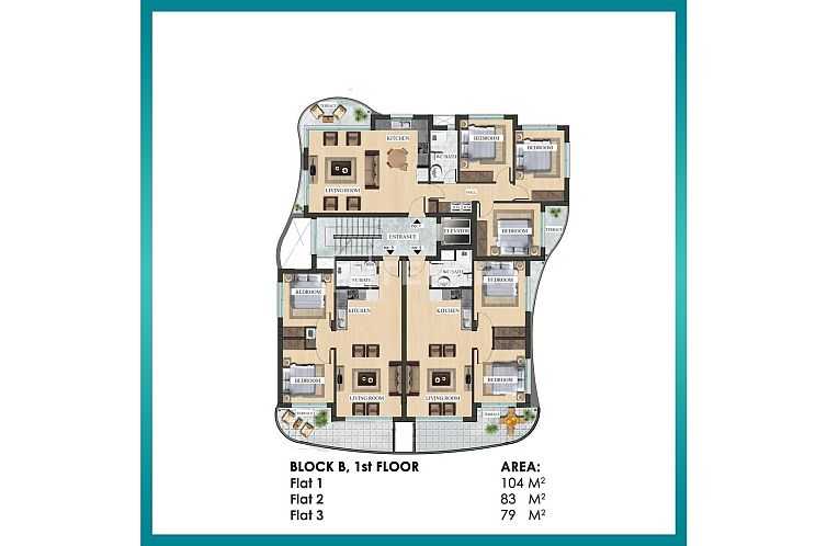 Appartement in Yeni Iskele