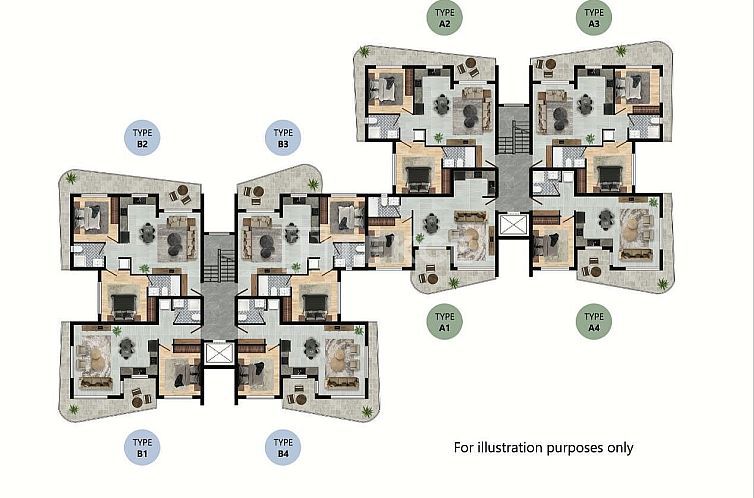 Appartement in Yeni Iskele