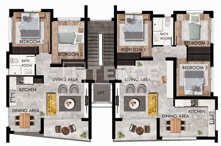 Appartement in Yeni Iskele