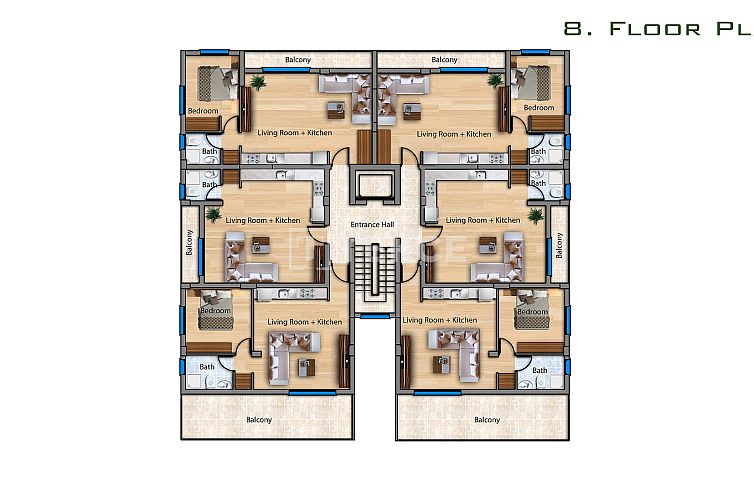 Appartement in Yeni Iskele