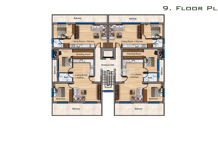 Appartement in Yeni Iskele