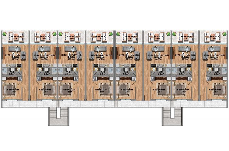 Appartement in Esentepe