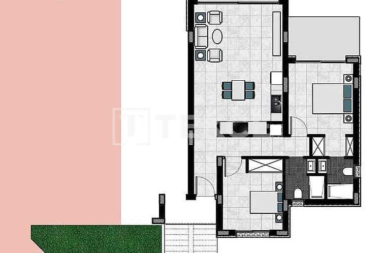 Appartement in Esentepe