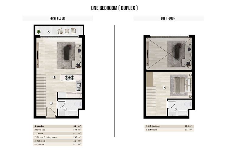 Appartement in Bogaz